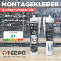 6x TECPO Universal Montagekleber Ultra FIX Power...