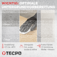 10x TECPO Universal Montagekleber Ultra FIX Power Baukleber 480g Weiß + Kartuschenpresse Kartuschenpistole 25:1