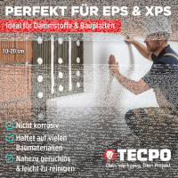 10x TECPO Universal Montagekleber Ultra FIX Power Baukleber 480g Weiß + Kartuschenpresse Kartuschenpistole 25:1