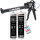 2x TECPO KKD 801 Karosserie Klebe- und Dichtmasse, 370g + Kartuschenpresse Kartuschenpistole 25:1 für Kartuschen 150–310 ml (bis 220 mm Länge)