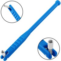 TECPO Reifenmontagepaste schwarz 5 kg + Pinsel + Reifenfüllpistole + Druckluftschlauch + Auswuchtzange + Einziehwerkzeug + Schaber