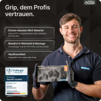 PROGRIP Nitril Diamond Black Einmalhandschuhe, puderfrei, schwarz, 50er-Box, Größe L