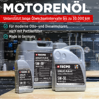 MANN-FILTER Ölfilter + Schraube + 7L TECPO 5W-30...