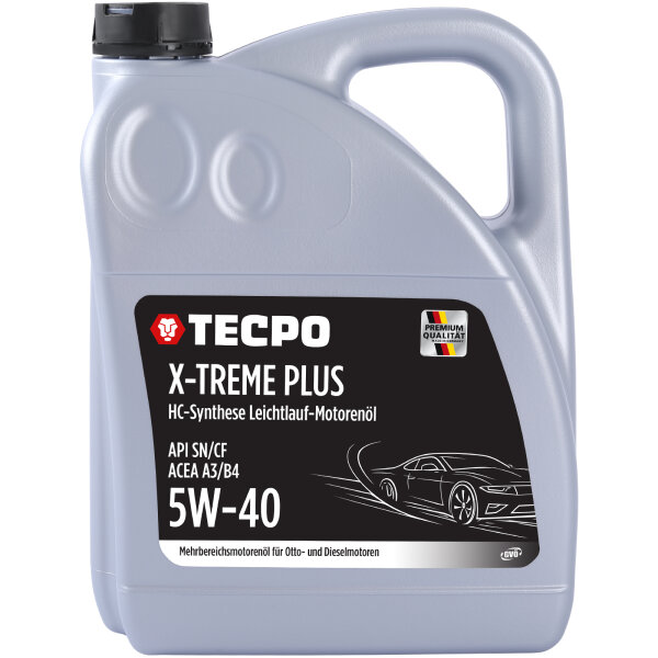 5L TECPO 5W-40 X-TREME PLUS Motoröl für VW 502.00 505.00 MB 229.3 226.5 BMW LL-01 LL-98