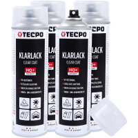 4x TECPO Klarlack Autolack glänzend Sprühlack,...