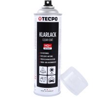 2x TECPO Autolack schwarz matt 500 ml + 4x TECPO Grundierung grau Sprühdose Primer, 500 ml
