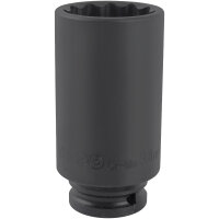 5x TECPO Kraft-Steckschlüssel-Einsatz 1/2" SW...