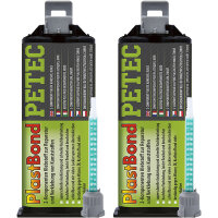 2x PETEC 98350 PlastBond Kunststoffreparatur schwarz 2K...
