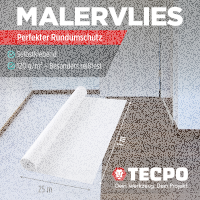 2x TECPO Abdeckvlies Malervlies 25m Schutzvlies...