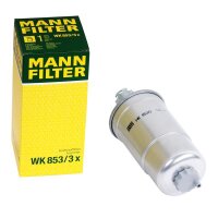 MANN-FILTER  WK853/3x Kraftstofffilter für VAG VW Audi Seat Skoda
