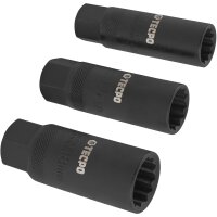 3x TECPO Zündkerzen-Einsätze mit Magnet 14 mm...