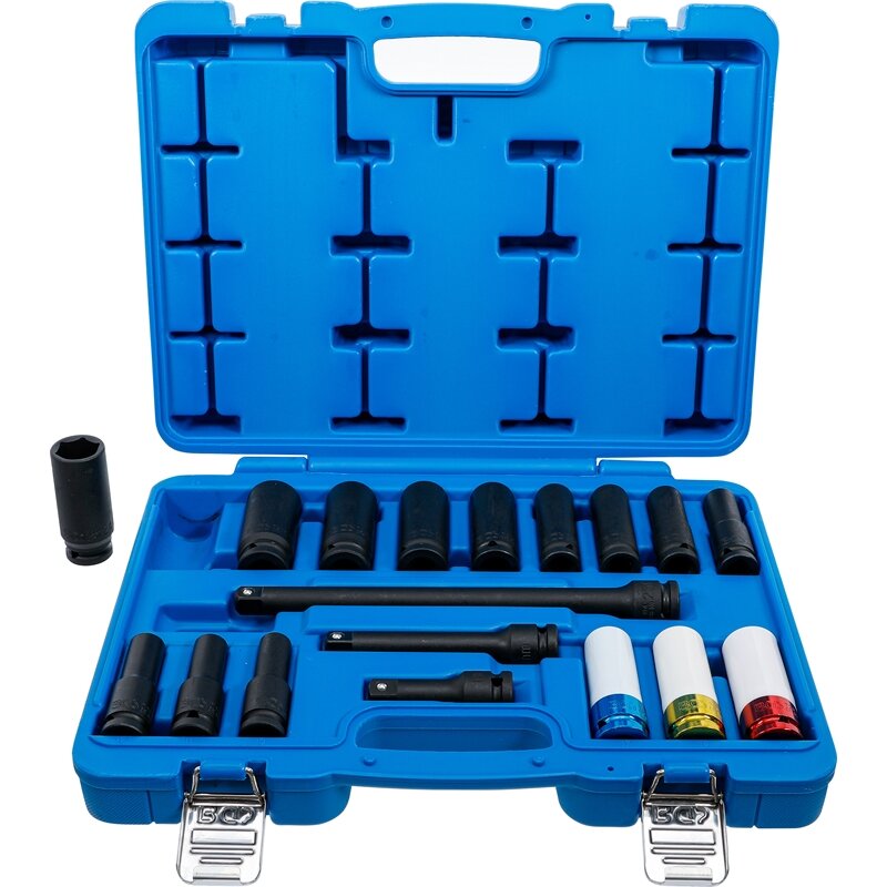BGS 74000 Steckschlüssel-Satz Sechskant Antrieb 1/4" 3/8" 1/2" Metrisch Und Zollgrößen 300-tlg
