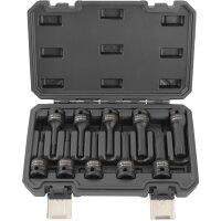 TECPO Kraft-Bit-Einsatz-Satz Vielzahn M4 - M18 1/2 Zoll 10-tlg.