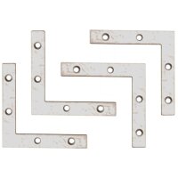 BGS DIY L-Winkel 4er-Set, 75x75x12 mm
