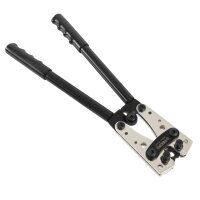 TECPO Crimpzange mit 6-fachem Crimp-Profil für Kabelschuhe 6 - 50 mm²