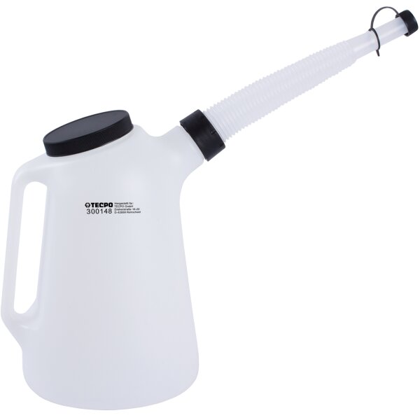 TECPO Ölkanne mit flexiblem Ausgussstutzen und Deckel 5L