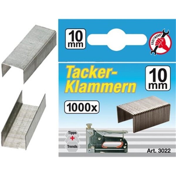 BGS DIY Klammern à 1000 Stück, 10 mm