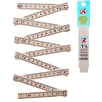 BGS DIY Gliedermaßstab | 10 Glieder | 1 m