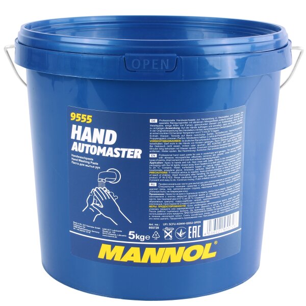 MANNOL Hand Automaster Handwaschpaste, 1x5 kg