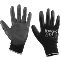 TECPO Feinstrick Mechaniker-Handschuhe, Größe L, 12 Paar