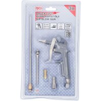 BGS Druckluft-Ausblaspistole | Alu-Druckguss | mit 3 Düsen
