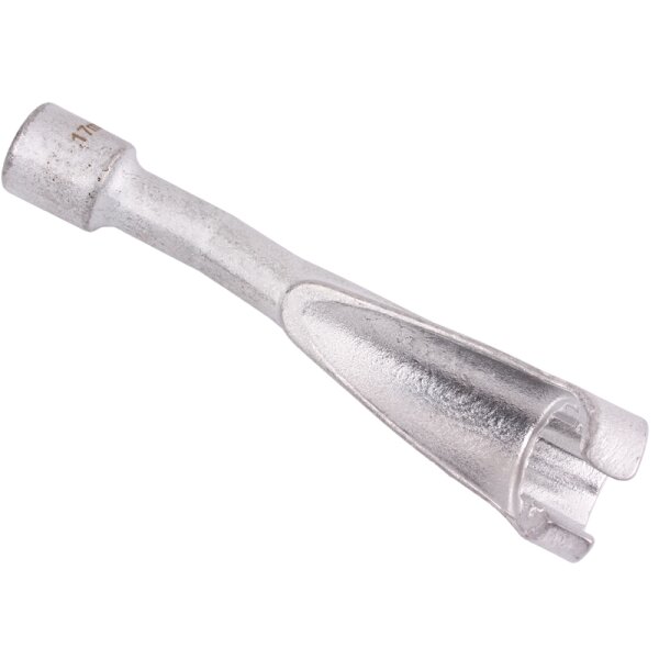 BGS Spezial-Schlüssel für Einspritzleitungen | für BMW, Opel 2.5TD, Mercedes-Benz | Antrieb 10 mm (3/8") | SW 17 mm