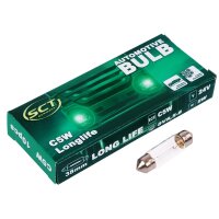 10x SCT Glühbirne C5W Long Life 24V 5W 11x38 SV8,5