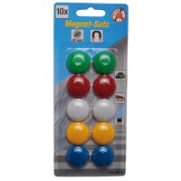 BGS DIY Magnet-Satz, Ø 30 mm, 10-tlg.