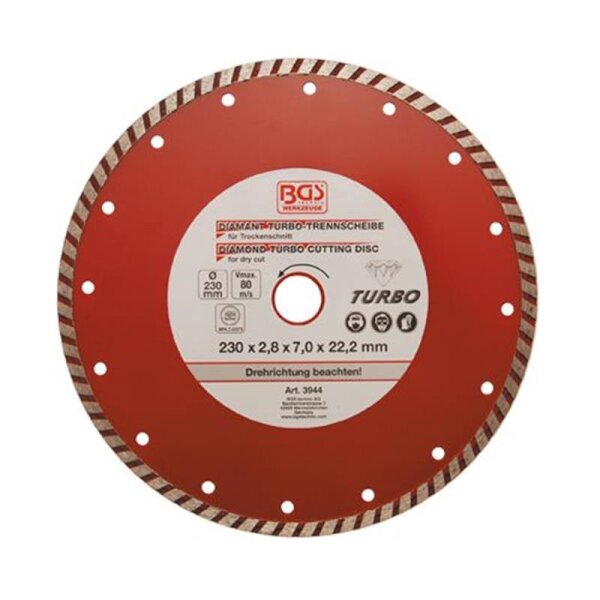 BGS DIY Turbo-Trennscheibe, 230 mm