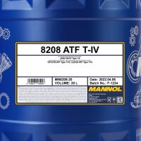 MANNOL ATF T-IV, 20L