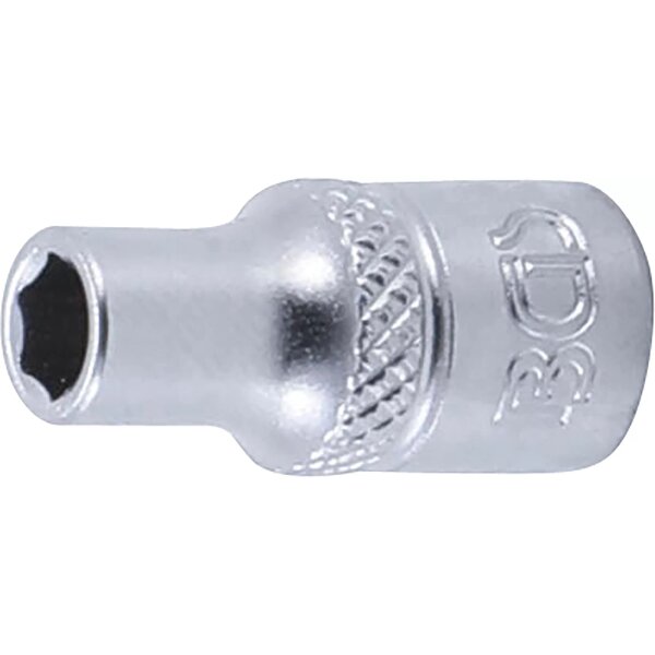 BGS Steckschlüssel-Einsatz Sechskant | Antrieb Innenvierkant 6,3mm (1/4") | SW 5mm