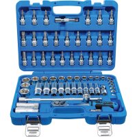 BGS Steckschlüssel-Satz Sechskant | Antrieb 10mm...