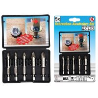 BGS DIY Schraubenausdreher-Satz | #0 - #3 | 5-tlg.