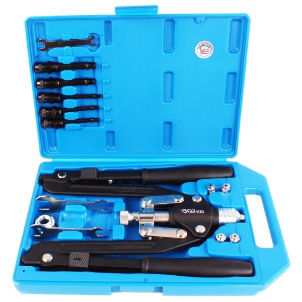 BGS Profi-Nietzangen-Set, Langarm, 3.2-6.4 mm