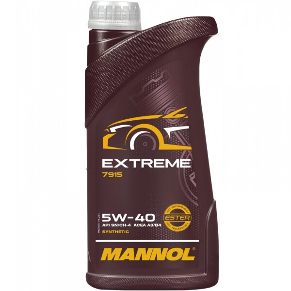 MANNOL Extreme 5W-40 5L + Kit Filtri MANN-FILTER (Aria, Olio, Abitacolo) | Manutenzione Auto