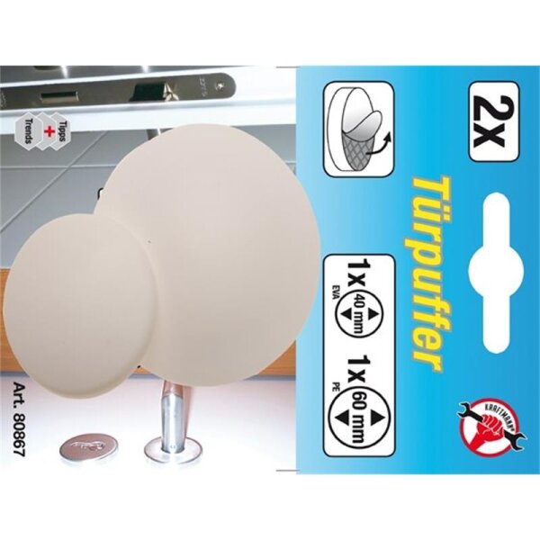 BGS Wand- / Türpuffer | Ø 40 / 60 mm | 2-tlg.