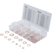 BGS Dichtring-Sortiment | Kupfer | metrisch | für Öl-Ablassschrauben | 75-tlg.