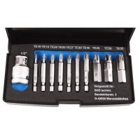 BGS Schraubenausdreher-Satz | für defektes T-Profil (für Torx) T10 - T55 | 11-tlg.