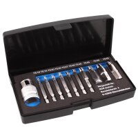 BGS Schraubenausdreher-Satz | für defektes T-Profil (für Torx) T10 - T55 | 11-tlg.