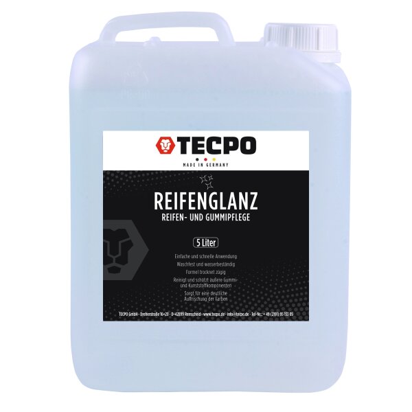 TECPO Reifenglanz und Gummipflege Reifen Pflege 5L