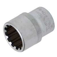 BGS Steckschlüssel Einsatz 21 mm Vielzahn 1/2 Zoll Torx Werkzeug 6-Kant 12-Kant Nuss