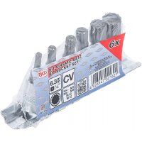 BGS Bit-Einsatz-Satz | Antrieb Innenvierkant 6,3mm (1/4") | Innenvielzahn (für XZN) M4 - M12 | 6-tlg.