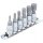 BGS Bit-Einsatz-Satz | Antrieb Innenvierkant 6,3mm (1/4") | Innenvielzahn (für XZN) M4 - M12 | 6-tlg.