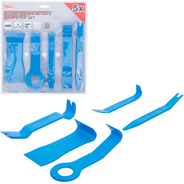 BGS Zierleistenkeile-Set, verschiedene Formen, 5-tlg.