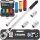 TECPO Drehmomentschlüssel 1/2 Zoll Set 17-19-21 mm Steckschlüssel + Verlängerung
