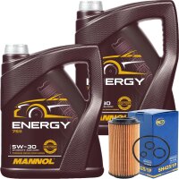 SCT Ölfilter + MANNOL Energy 5W-30, 10 Liter