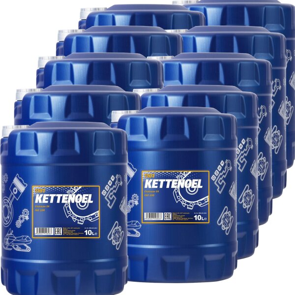 10x MANNOL Kettenöl, 10L