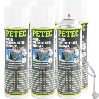 6x PETEC Dieselpartikelfilterreiniger, 400 ml