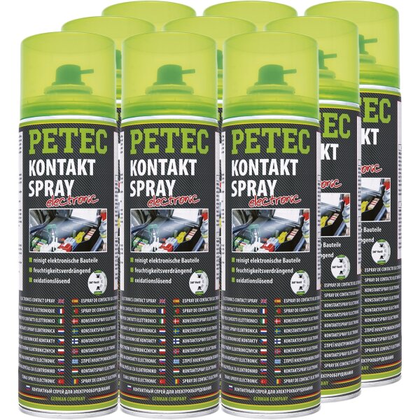 12x PETEC Kontaktspray, 500 ml
