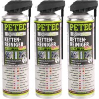 3x PETEC Kettenreinigerspray 500ml